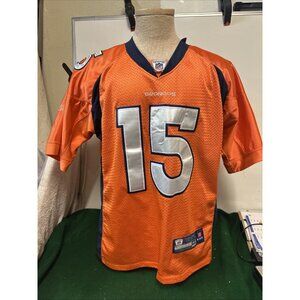 Denver Broncos Tim Tebow Jersey  Orange Stitched #15 Reebok Onfield Size 48